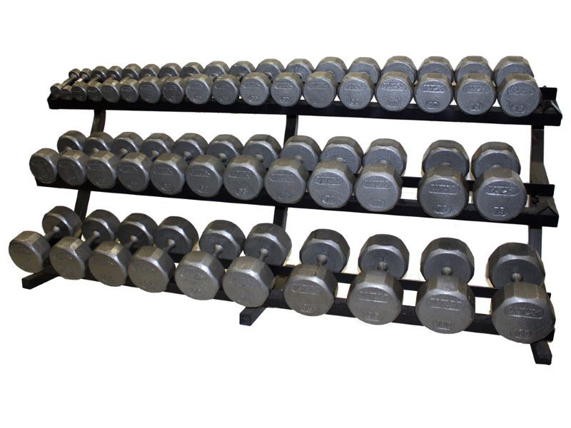 Troy VTX 3-Tier Horizontal Dumbbell Rack - Adamant Barbell