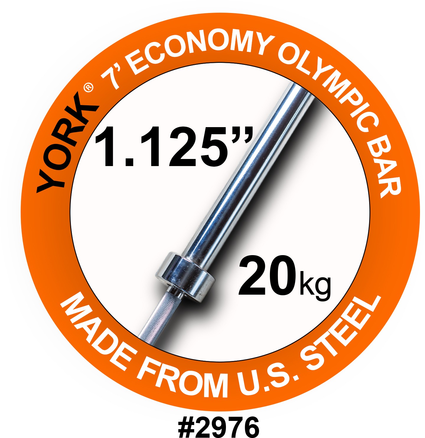 York 7ft Economy Bar - Adamant Barbell